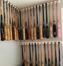 Vertical Baseball Bat Display Rack For