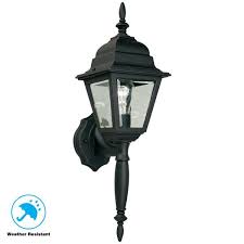 light black outdoor wall lantern sconce