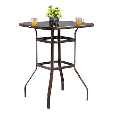 Metal Outdoor Bar Table Patio Bar Table