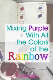 Mixing Purple Paint With All The