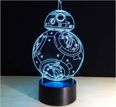 3d Led Illusion Lamp Star Wars Night Light Fuzebrands