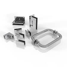 Wall Hinged Hardware Pack In Chrome