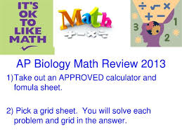 Ppt Ap Biology Math Review 2016
