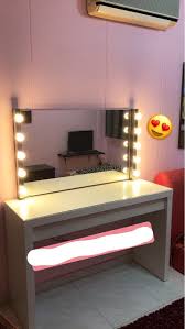 ikea vanity table with mirror and se