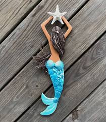 Wooden Mermaid Wall Art Mermaid Decor
