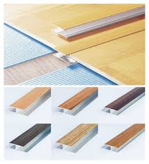 aluminium wood effect door floor bar
