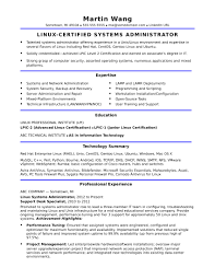 Sample Resume For A Midlevel Systems Administrator Awesome