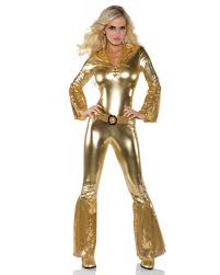 70 s disco diva jumpsuit gold for