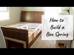 15 Diy Box Spring Plans To Make From Home