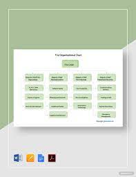fire organizational chart template