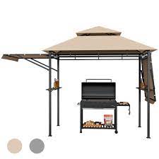 Outdoor Grill Gazebo With Dual Side