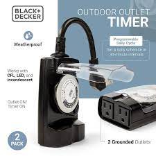 Black Decker Outdoor 2 Grounded S