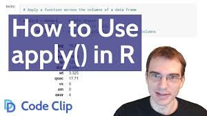 how to use apply in r you