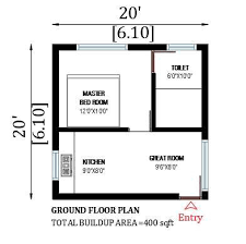 20 X20 House Plan Has Been Given In