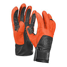Ortovox Merino Glove Pro Leather Crazy Orange Fast And