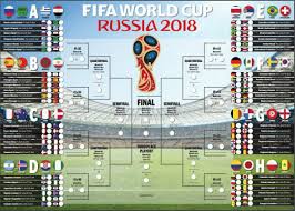 Russia 2018 Fifa World Cup Fixtures Printable Wall Chart
