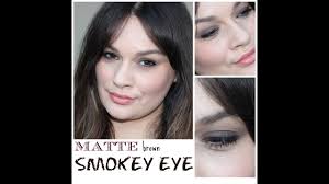 matte smokey eye makeup tutorial