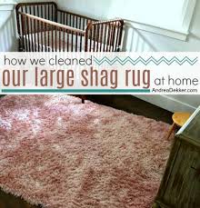 how we cleaned our large rug at