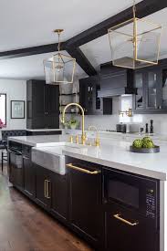 45 black kitchens that are both