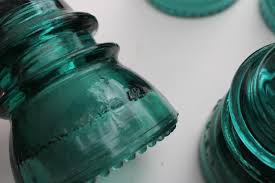Antique Vintage Aqua Blue Green Glass