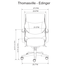 thomasville edinger ergonomic bonded