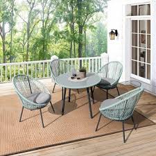 Piel Outdoor Patio Seating Set 4 Chairs