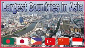 top 10 largest countries in asia by