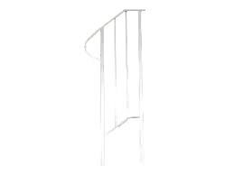 Atemou handrails for outdoor steps,white handrail railings 1 to 2 step handrail metal wrought iron handrail, handrail railings for steps porch. Cox Hardware And Lumber Single Handrail For 2 Tread Step Aluminum