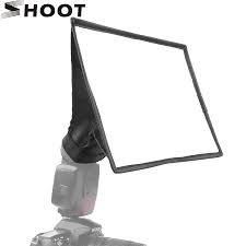 Shoot Silver Reflector Flash Diffuser Light Softbox Professional Mini Photo Difusor Soft Light Box For Canon Nikon Sony Camera Flash Diffuser Aliexpress