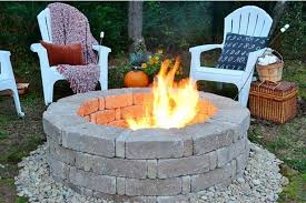 very affordable diy outdoor fireplace