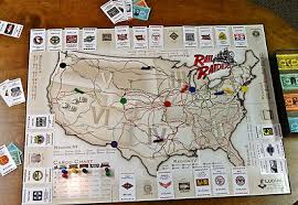 Rail Baron Board Game Building Railroad Empires 1977