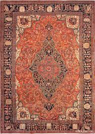 rust color antique persian sarouk