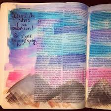 With the viral nature of social media, a quick search on pinterest often brings up professional artist's. Bible Journaling Righteous Tree