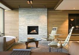 Modern Stone Fireplace