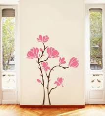 Beautiful Pink Flowers Wall Sticker