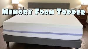 memory foam mattress topper review
