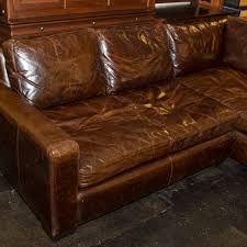 sectional in cocoa brown leather