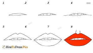 how to draw realistic lips howtodraw pics