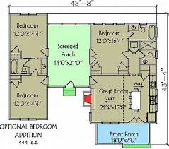 3 Bedroom Dog Trot House Plan 92318mx