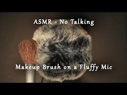 asmr no talking makeup brush on