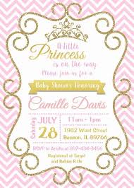 Princess Theme Baby Shower Invitations Princess Theme Baby Shower