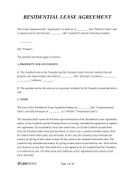 free residential lease agreement pdf