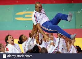 France's women's judo team members during the half-middleweight category women's judo at the World Championship by Team of Nations competition at Palais Omnisports Of Bercy in Paris, France on September 16, 2006. Photo by Mehdi Taamallah ...