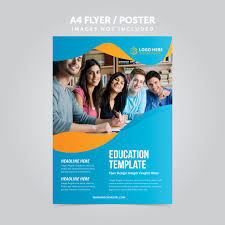 Education Business Mulripurpose A4 Flyer Leaflet Template Vector
