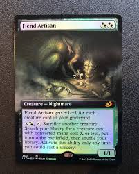 Gather with yours whether you're playing at home, with friends, or at your local game store! Fiend Artisan Foil Showcase Mtg Ikoria Proxy King