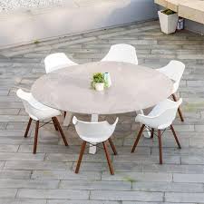 Round Garden Dining Table With