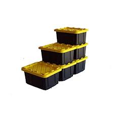 Choose quantum storage for the largest collection of industrial plastic bins and warehouse bin storage systems. Buy Safari Usa 5 Gallon Heavy Duty Storage Boxtote With Lids 6 Pack Made In The Usa 20 Quart 16 X12 X8 5 Strong Stackable Plastic Storage Bins For Under Bed Garage Home Beach
