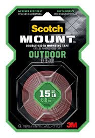 outdoor double sided mounting tape
