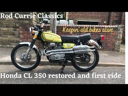 honda cl 350 first start and ride