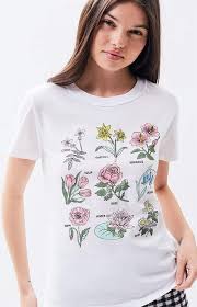 Ps La Flower Chart T Shirt Products In 2019 Flower